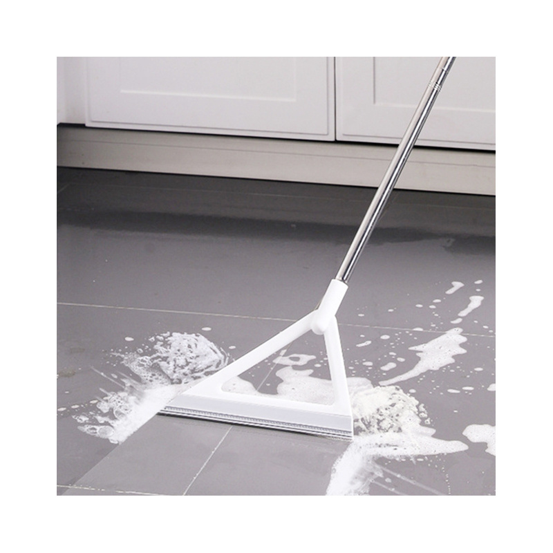 SHOGOLE Multi functional Silicone Scraping Brooms 2 In 1 Extendable Rubber Silicone Magic Broom Sweeper Squeegee