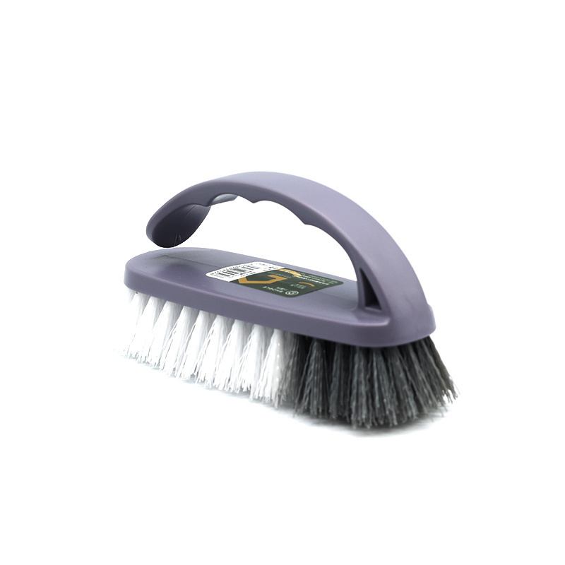 SHOGOLE Wholesale Cleaning Brush For Clothes Pp PET Horse Hair Double Sided Washing Scrub Mat Carpet Cleaner Press wood Rubber