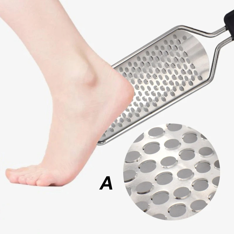 Colossal Foot File 304 Stainless Steel Scrubber Pedicure Callus Remover Foot Scraper Corns Callous Removers Dead Skin Remover