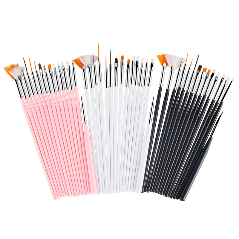 15Pcs Nail Brush Professional Nail Liner Detailer Brush Kits for Nail Polish Painting Art Tools Supplies