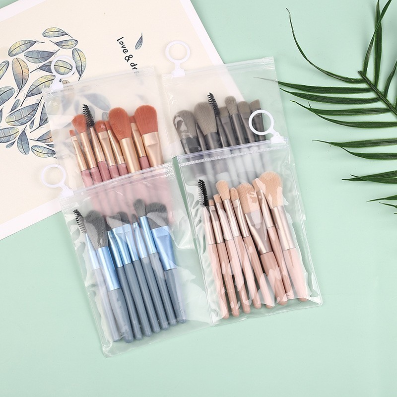 New 8Pcs Makeup Brush Set Makeup Concealer Brush Blush Loose Powder Eye Shadow Highlighter Foundation Brush Beauty Tools