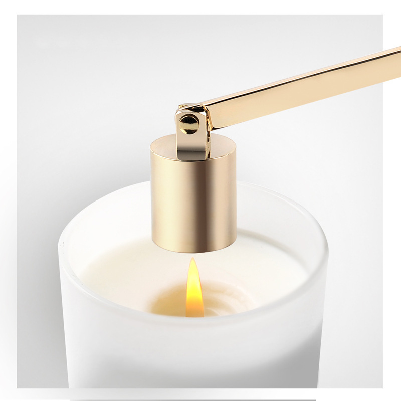 Candle Accessories Dipper Extinguish Trimmer Cutter Stainless Steel Smokeless Candle Wick Bell Snuffer