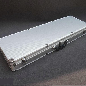 High Quality Black Double Sided Sturdy Aluminum long Case  With Egg Foam