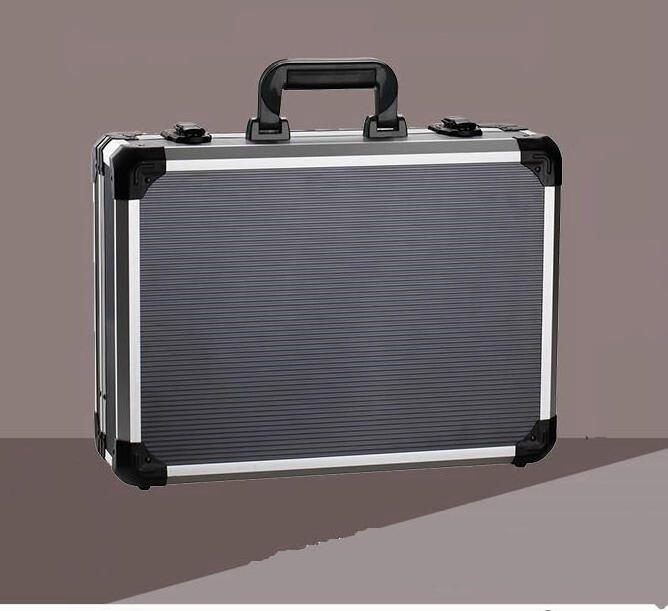 Professional OEM portable aluminum tool case with dividers and cube foam