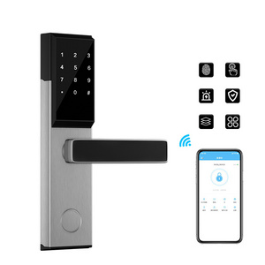 Intelligence Key Card Reader Safe System Stainless Steel Electronic Rfid Nfc Keyless Room Security Door Smart Hotel Locks