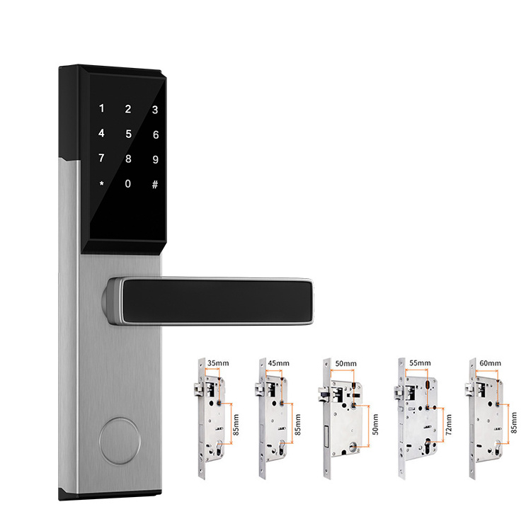 Intelligence Key Card Reader Safe System Stainless Steel Electronic Rfid Nfc Keyless Room Security Door Smart Hotel Locks