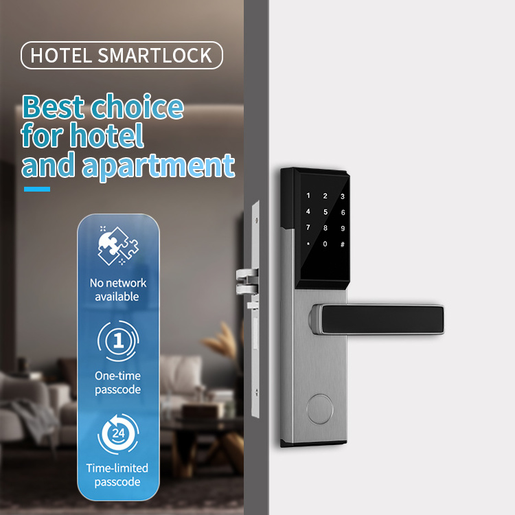 Intelligence Key Card Reader Safe System Stainless Steel Electronic Rfid Nfc Keyless Room Security Door Smart Hotel Locks