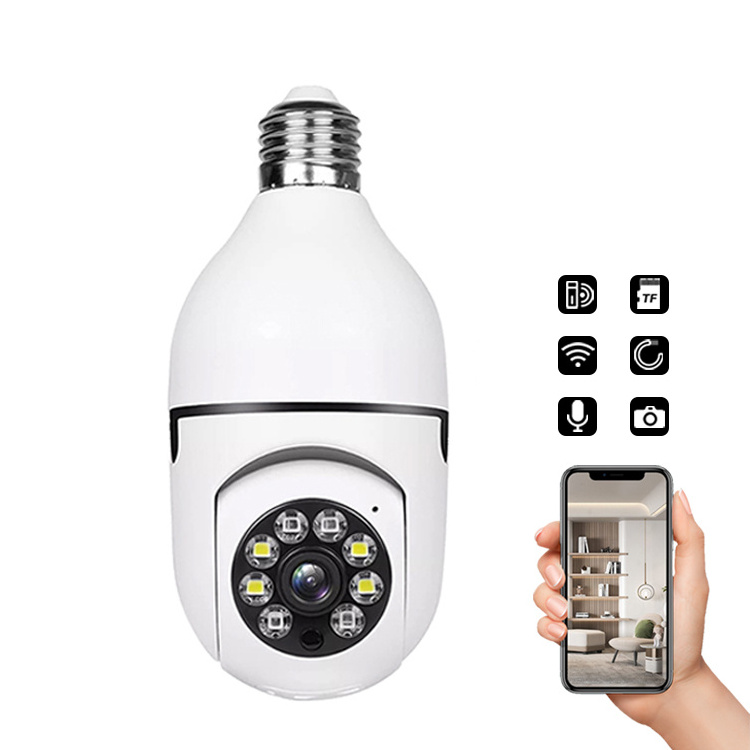 Smart Home Light Screw Bulb Camera Lamp Wifi 360 Degree Panoramic Wireless IR Security 720/960/1080p CCTV Camera