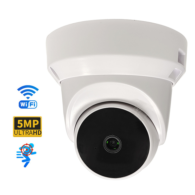 5MP Smart wifi Dome ip camera Home Security CCTV Camera 360 Degree wide angle eyeball cameras for elevator ceiling mount