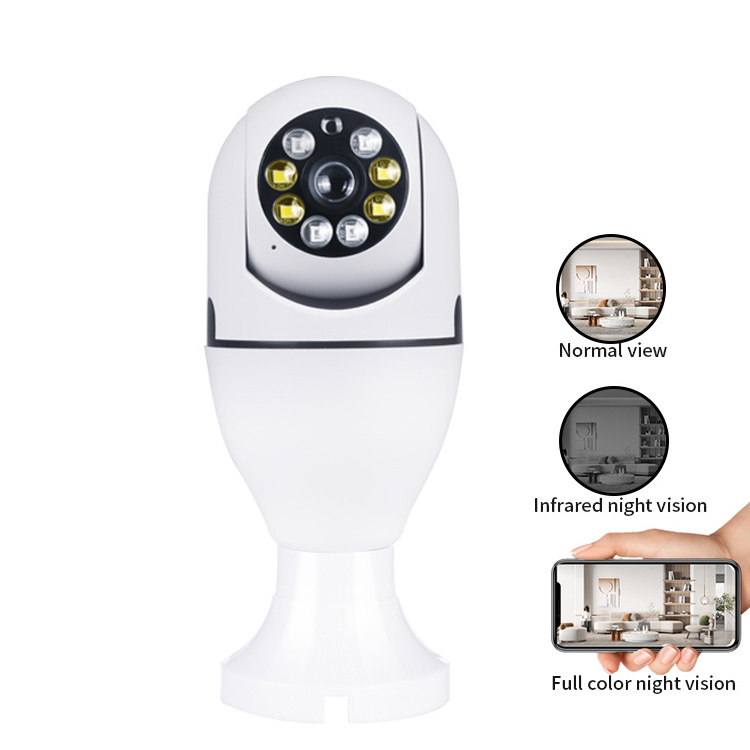 Smart Home Light Screw Bulb Camera Lamp Wifi 360 Degree Panoramic Wireless IR Security 720/960/1080p CCTV Camera