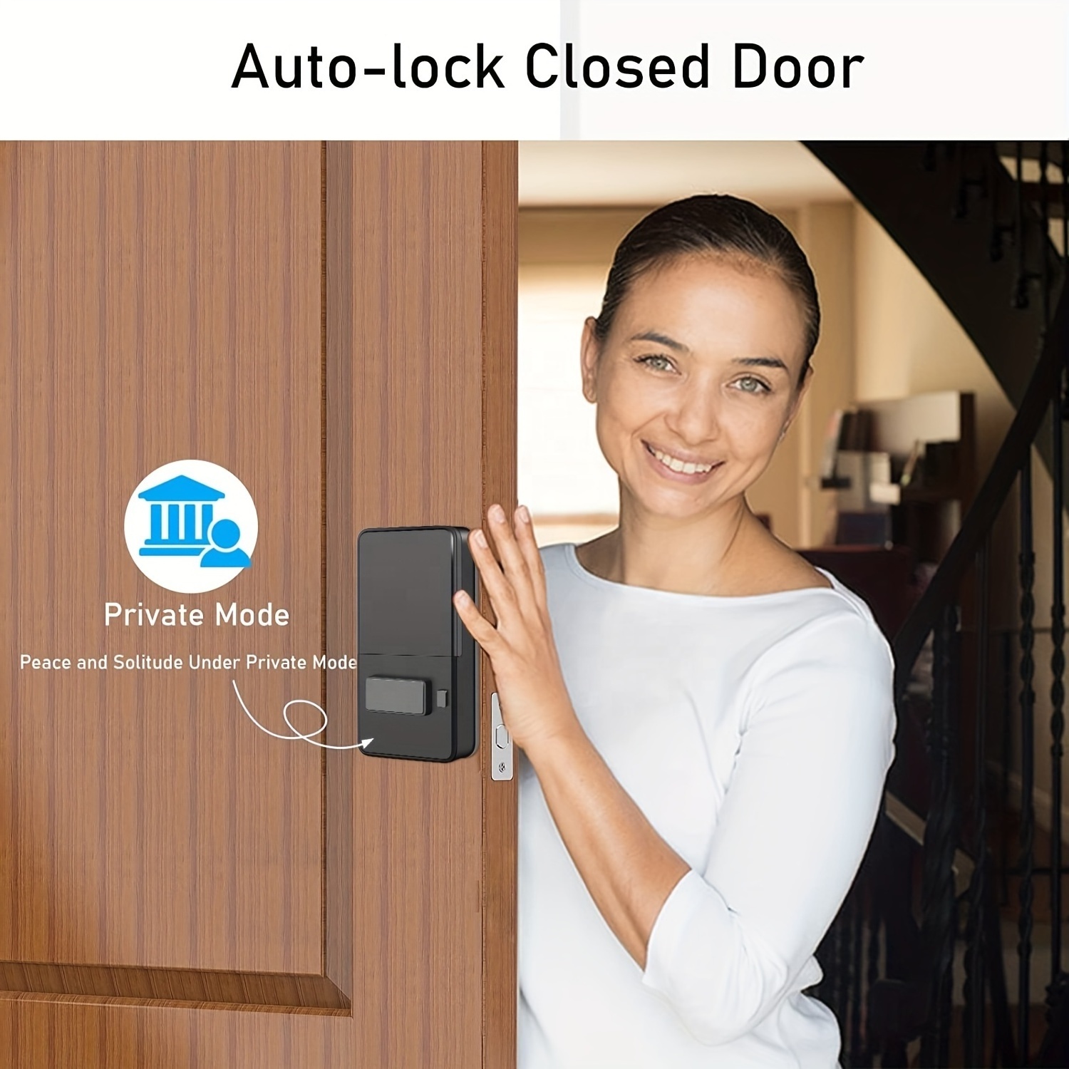 Smart Life Smart Lock,Keyless Entry Door Lock,Fingerprint Door Lock,Electronic Deadbolt With Keypads Easy To Install