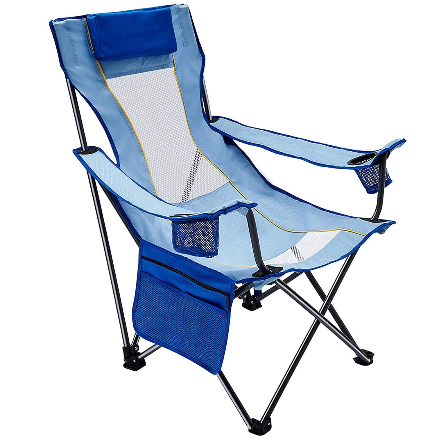 New High Quality Portable Heavy Duty Folding Beach Chair High Back Lightweight Camping Chair Camping Chair with Straps