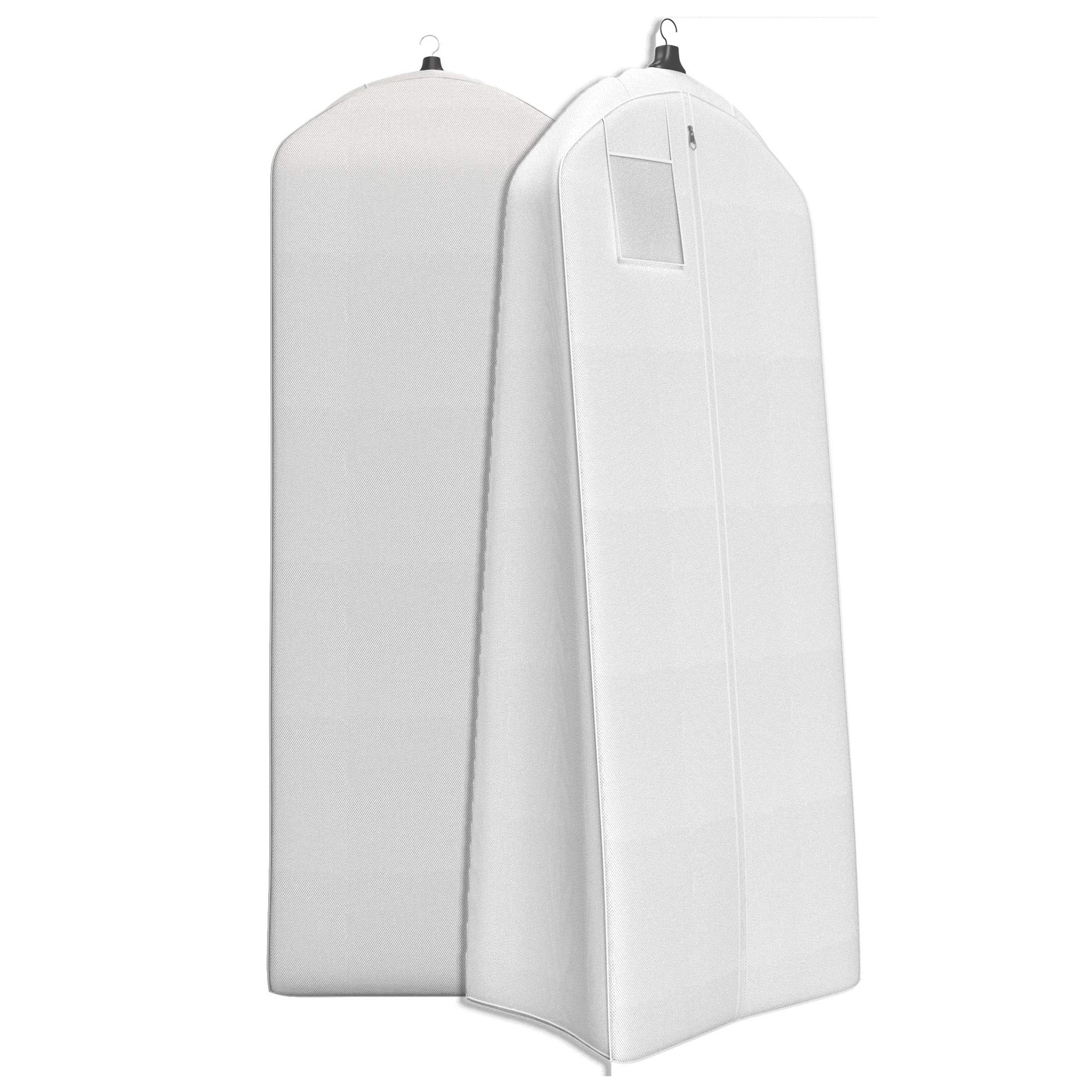 Durable Reusable Gown Garment Bags for Hanging Clothes Suit Bags for Storage of Coats Garment Cover with zipper