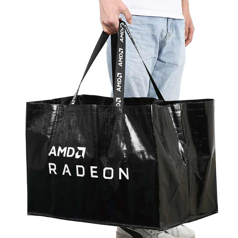 Factory Wholesale Oversize Plastic PP Woven Bag Grocery Bag Shopping Bag with Custom Logo