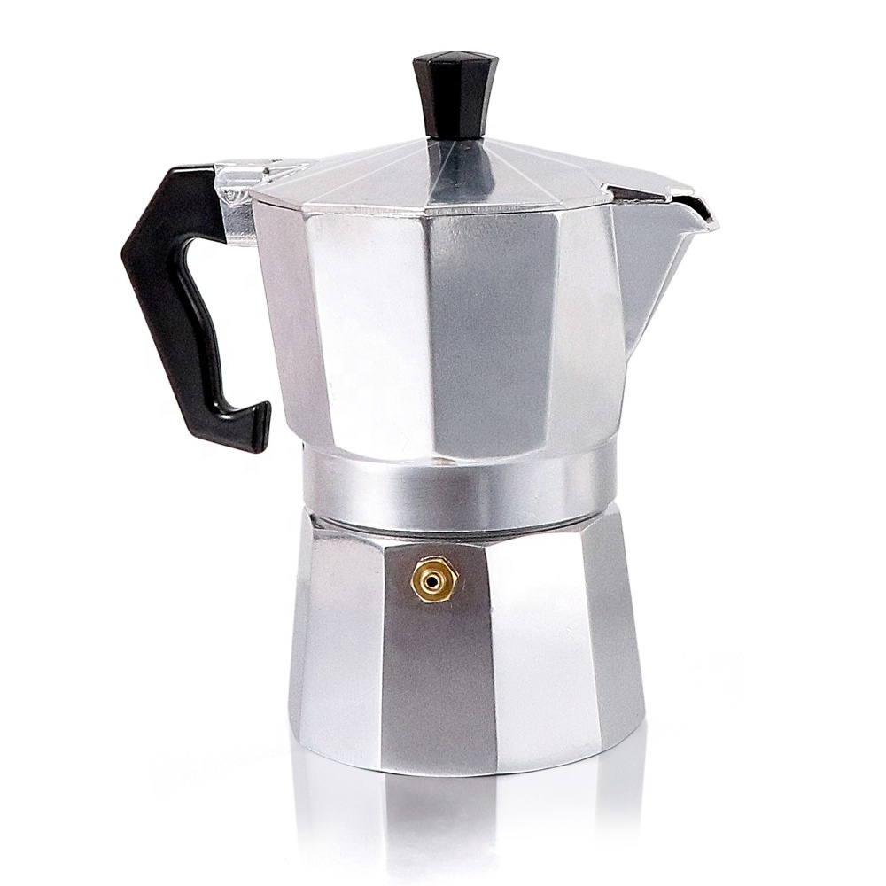 150ML Aluminum Moka Coffee Pot Italian Coffee Machine Classic Octagonal Shape Espresso Latte Percolator Stove Coffee Maker