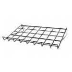 metal wire slat grid hanging square grid mesh shelves for slat wall panel and grid mesh panel in supermarket