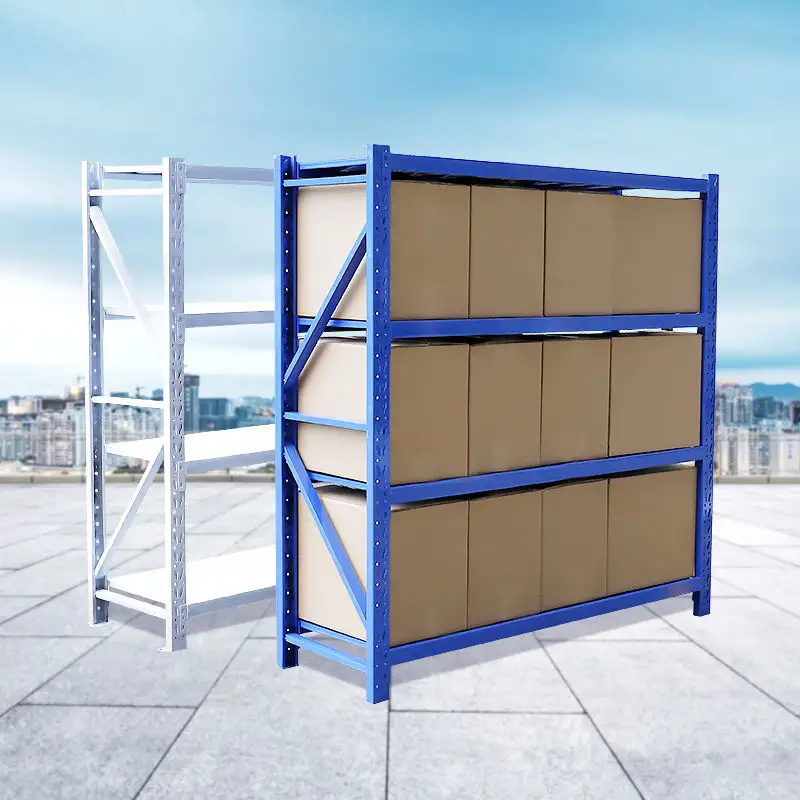 light duty longspan shelving and storage racking for warehouse with 2 lines butterfly hole