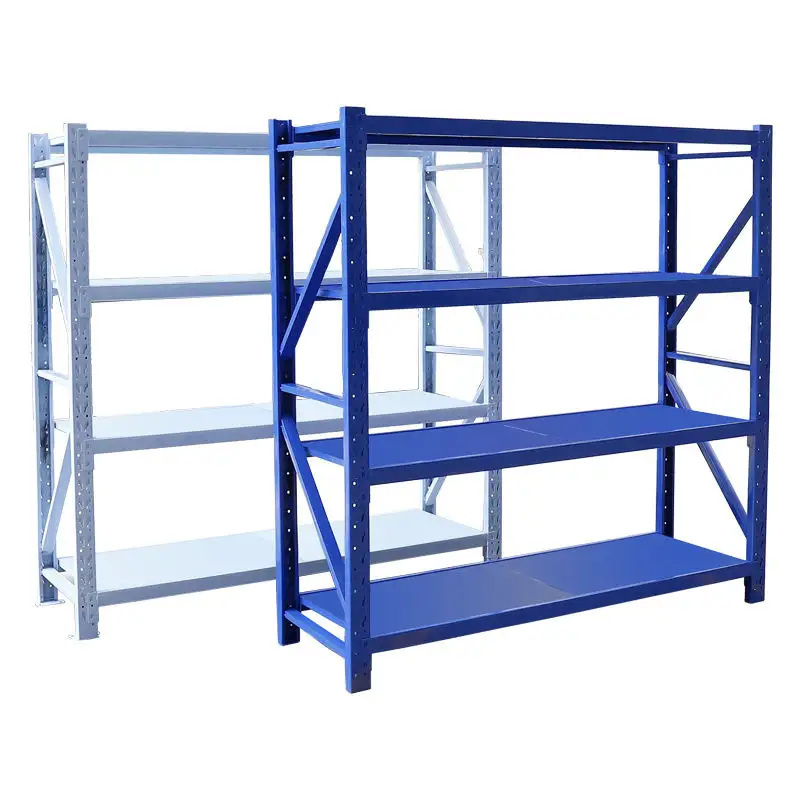 light duty longspan shelving and storage racking for warehouse with 2 lines butterfly hole