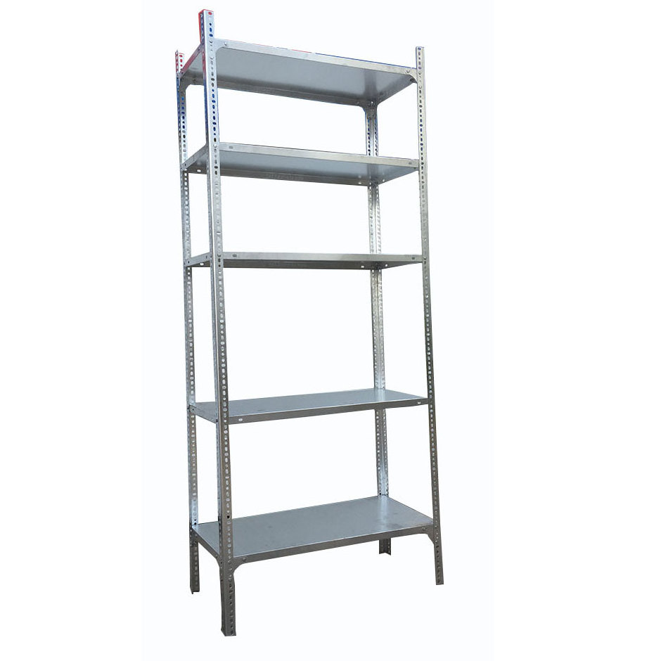 galvanized surface of slotted post angle shelving with bolts and nuts for coolroom easy assembled with bolts and nuts