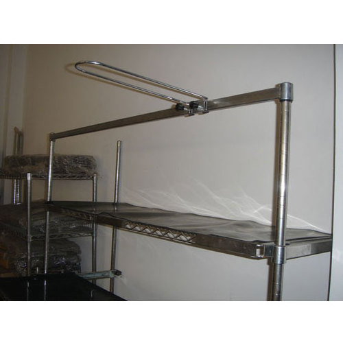 high quality chrome surface steel wire shelving for retail stores with wheels movable for baked food with sliding shelves