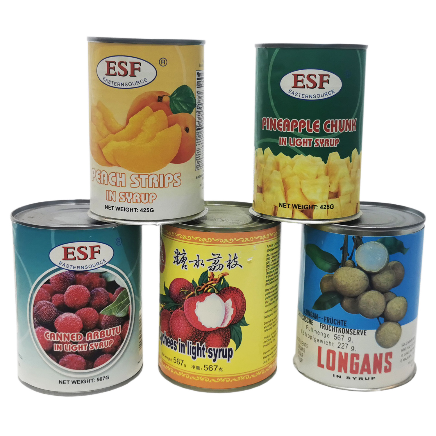 New Season Canned Fresh longan Canned Fruit Canned Longan In Light Syrup