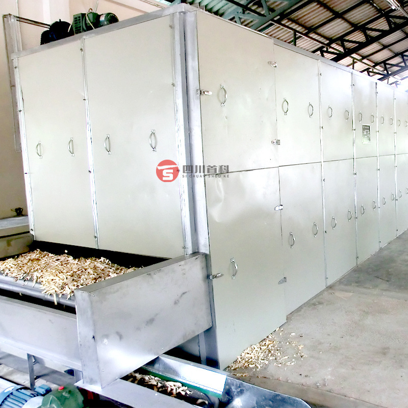 Dried Yam Cassava Okra Konjac Processing Machine 1000 kg/h Automatic Vegetable Drying Machine