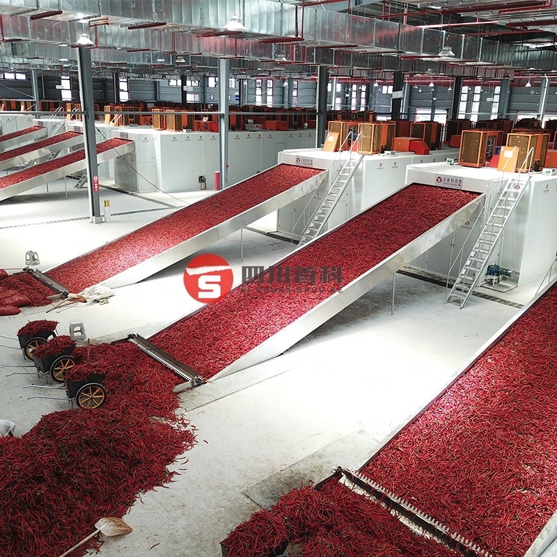 Manufacture Chilli Pepper Chili Mesh Belt Dryer Automatic Multifunctional Vegetable Fruit Drying Machine