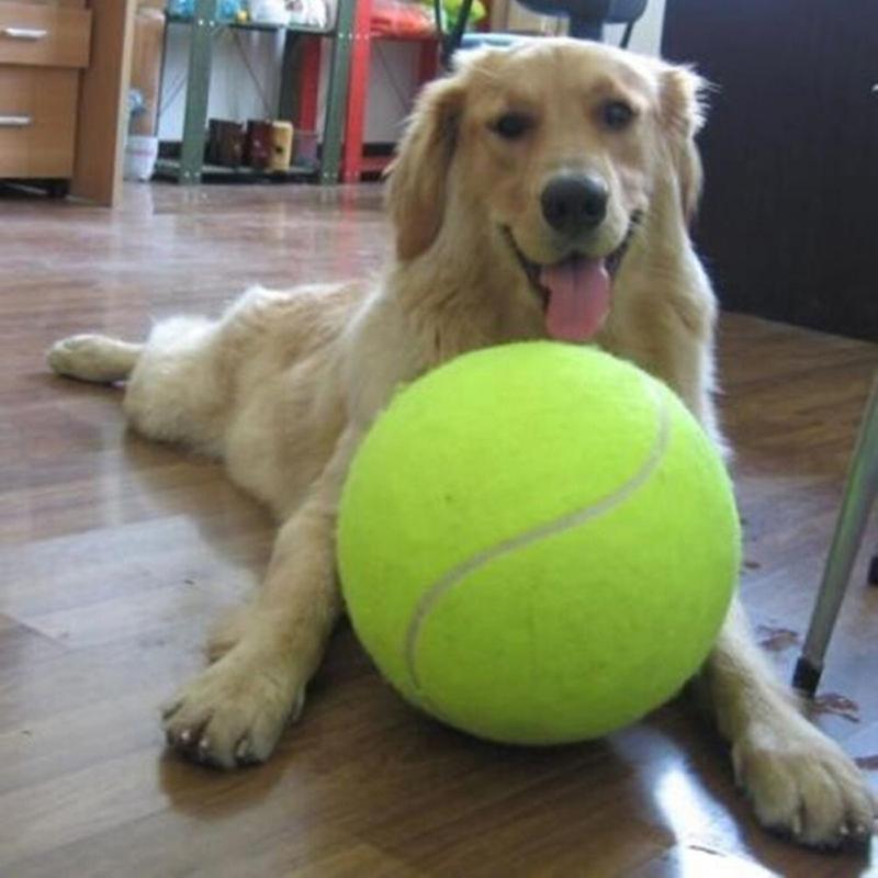 Wholesale Custom Color 9.5 inch Tennis Ball Interactive Fetch Big Large Ball Pet Toys Outdoor Sports Giant Tennis Ball Dog Toys