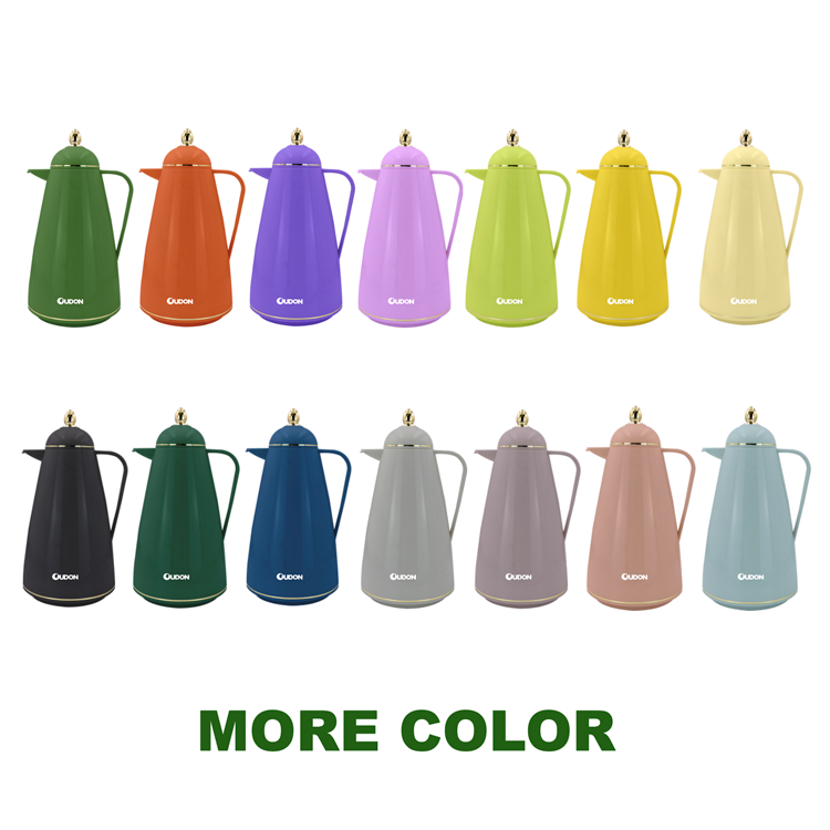 Arabic Dallah Coffee Pot Flask Thermos Refill Glass Wholesale 1L 1.25L Vacuum Flasks & Thermoses Color Box Customer's Logo