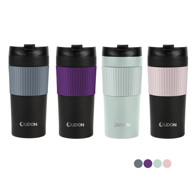 Travel Vacuum Insulated French Press Coffee Mug Tumbler with Coffee Press Plunger