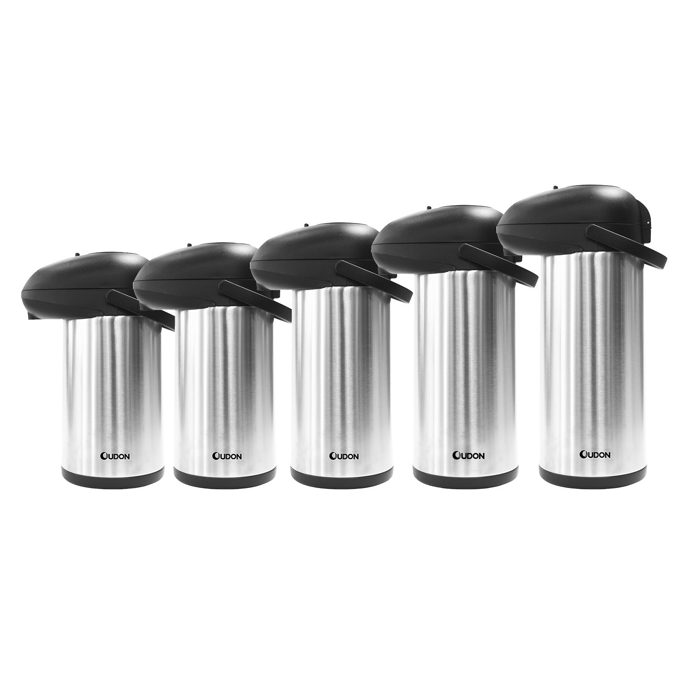 3L 4L 5L Airpot Dispenser with Pump, Stainless Steel Vacuum Insulated Lever-Action Airpots for Coffee