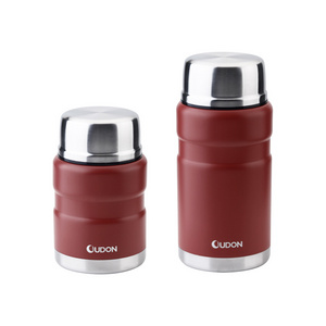 500ml 750ml Portable Jar Food Thermos Stainless Steel Vacuum Food Flask With Spoon Lid