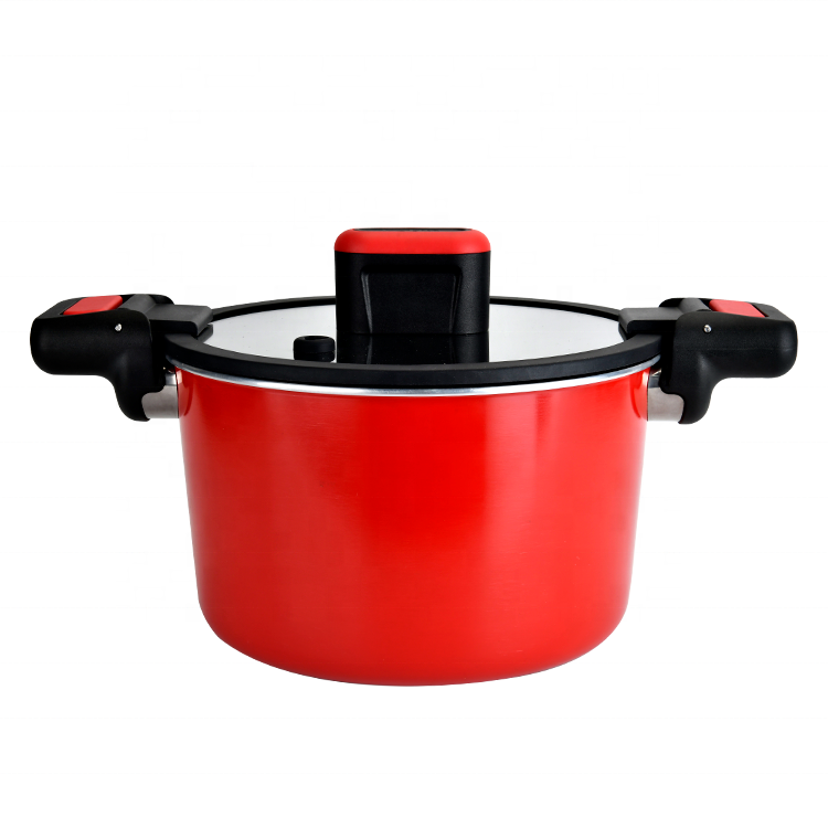 Custom Kitchenware Aluminium Large Non Stick Low Pressure Cooker