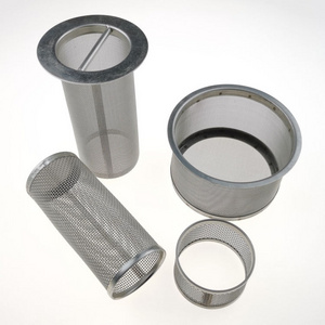 Customized oil-water impurities Stainless steel filter screen micro mesh filter double cylinder filter