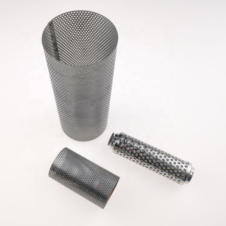 Stainless Steel Filter Screen Tube Perforated Pipe Filter Cylinder Mesh Tube Metal Cylinder