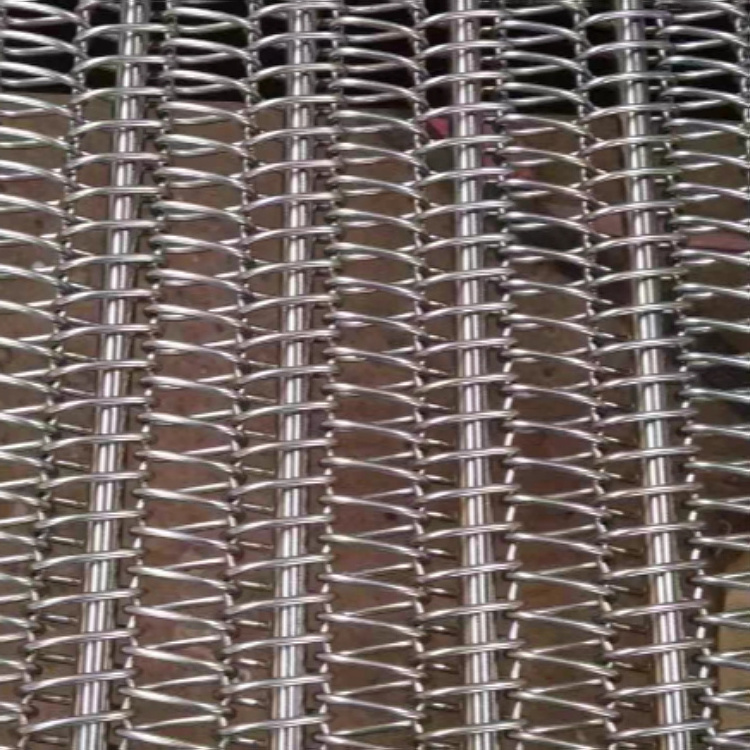 Food grade 304/316 stainless steel mesh chain conveyor belt for food conveying