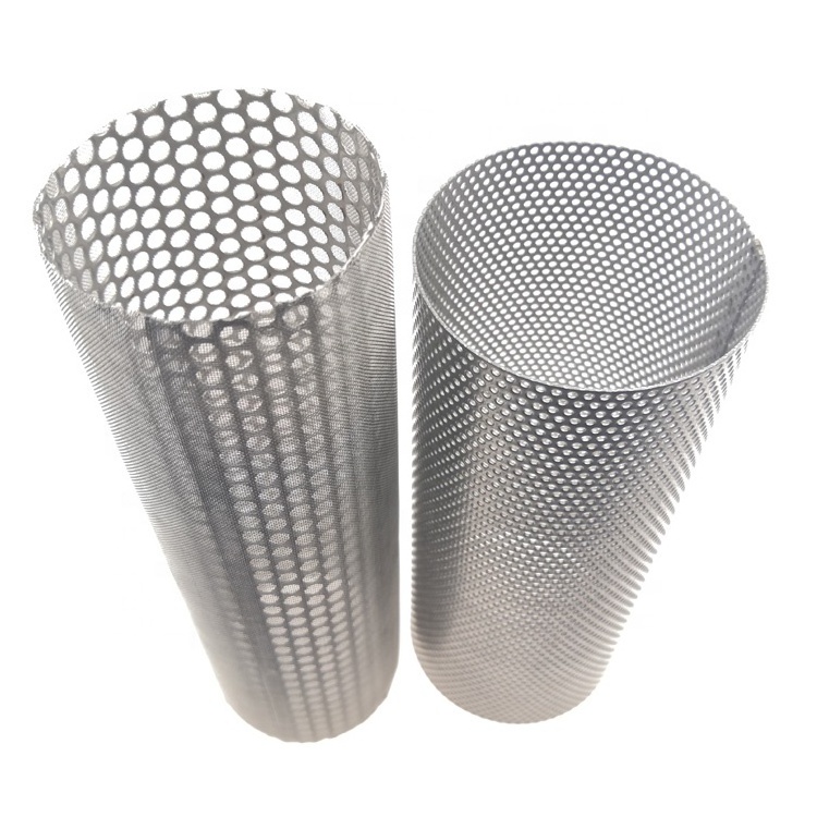 Custom made stainless steel 304 perforated filter tube