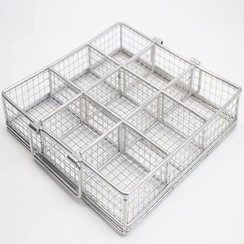 stainless steel 304 316 L Metal wire baskets in pantry cabinet  stainless steel wire mesh kitchen cooking basket