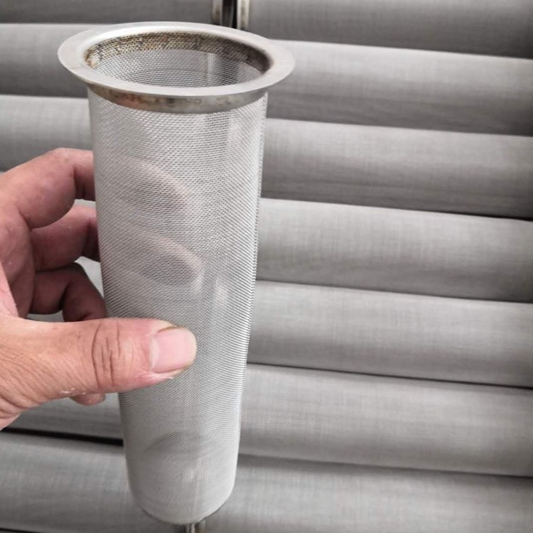 Manufacturer directly sells stainless steel filter cartridges and tubes with various shapes of wire mesh screens  mesh cylinder