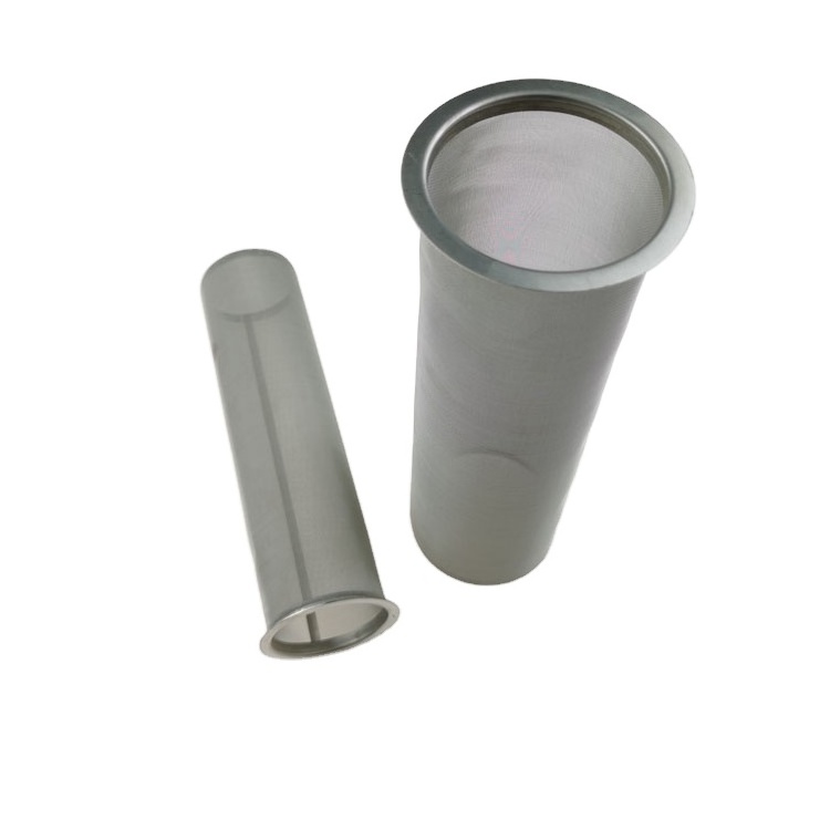 Manufacturer custom metal filter basket 304 316 stainless steel perforated filter tube filter elements