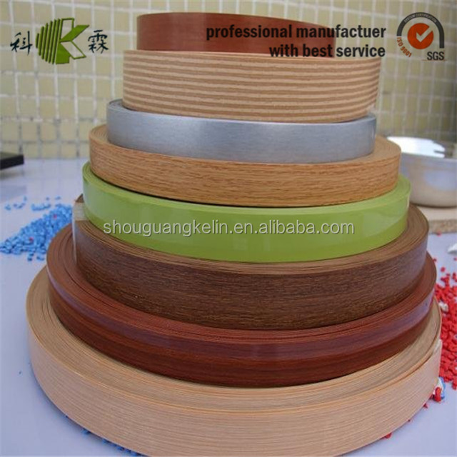 0.4mm 0.45mm 1mm 2mm 3mm Solid Color woodgrain ABS Acrylic PVC Edge Banding factory supply banding strip edge pvc