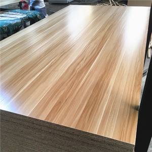 18mm waterproof E1 high glossy melamine faced particle board laminated chipboard for furniture