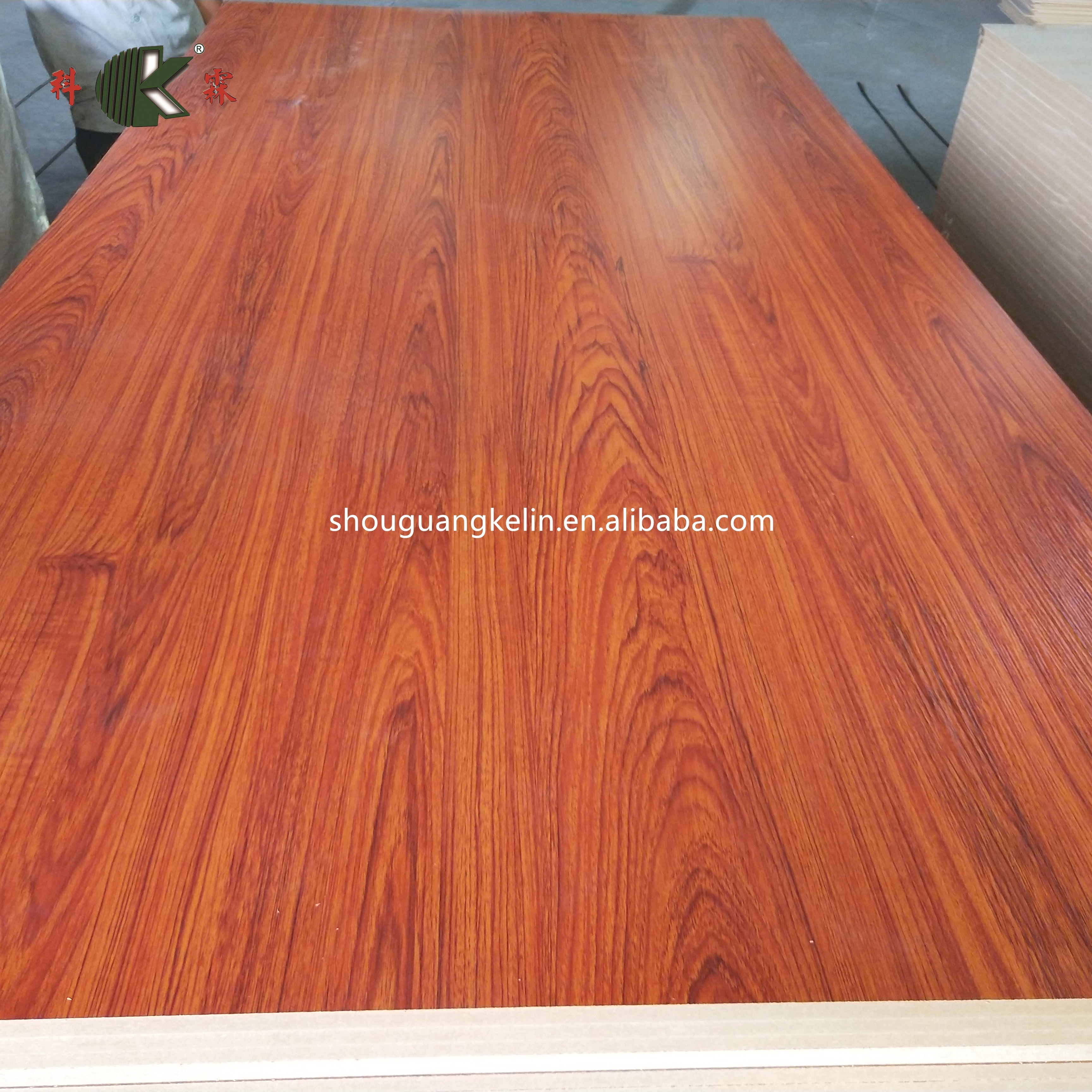 High gloss UV MDF board with melamine paper faced/UV MDF for furniture