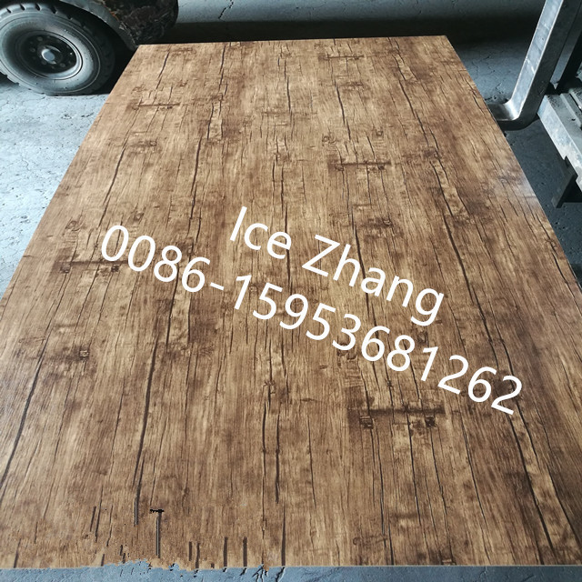 High Glossy 4*8ft 18mm Marble Texture Melamine Laminated Plywood