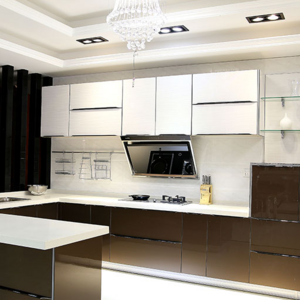 Wholesale White High Gloss China New Model Kitchen Cabinet With Blum Hardware