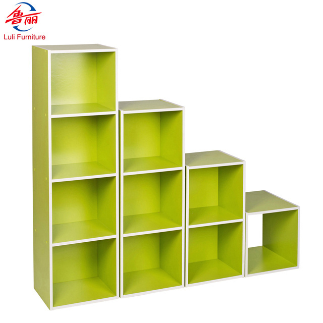 modern wooden cube room divider bookcase