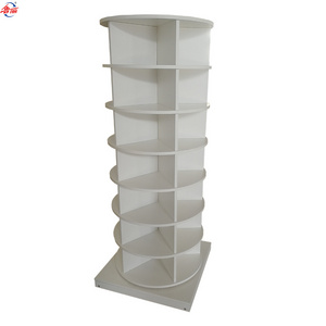 customized PB round rotating spinning shoe rack tower cabinet