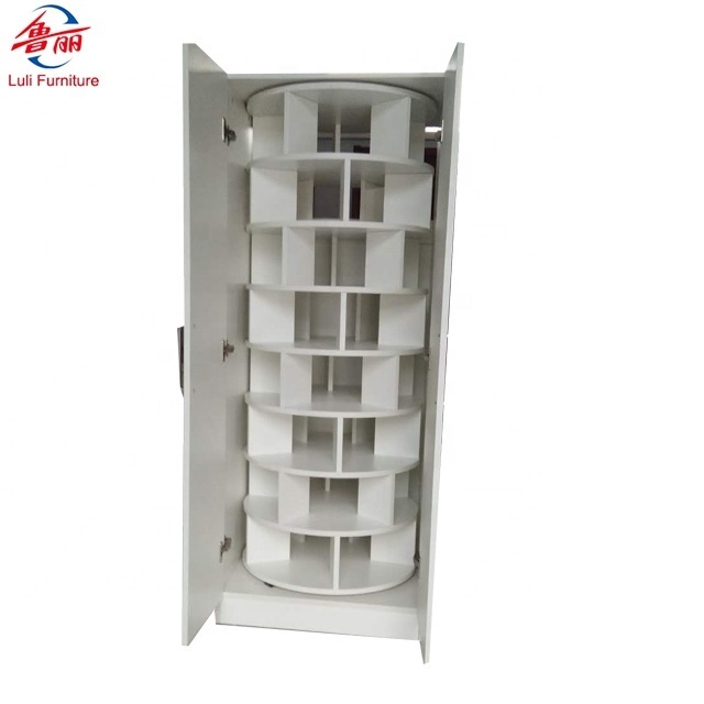 Revolving Closet storage Organizer shoe rack with wardrobe