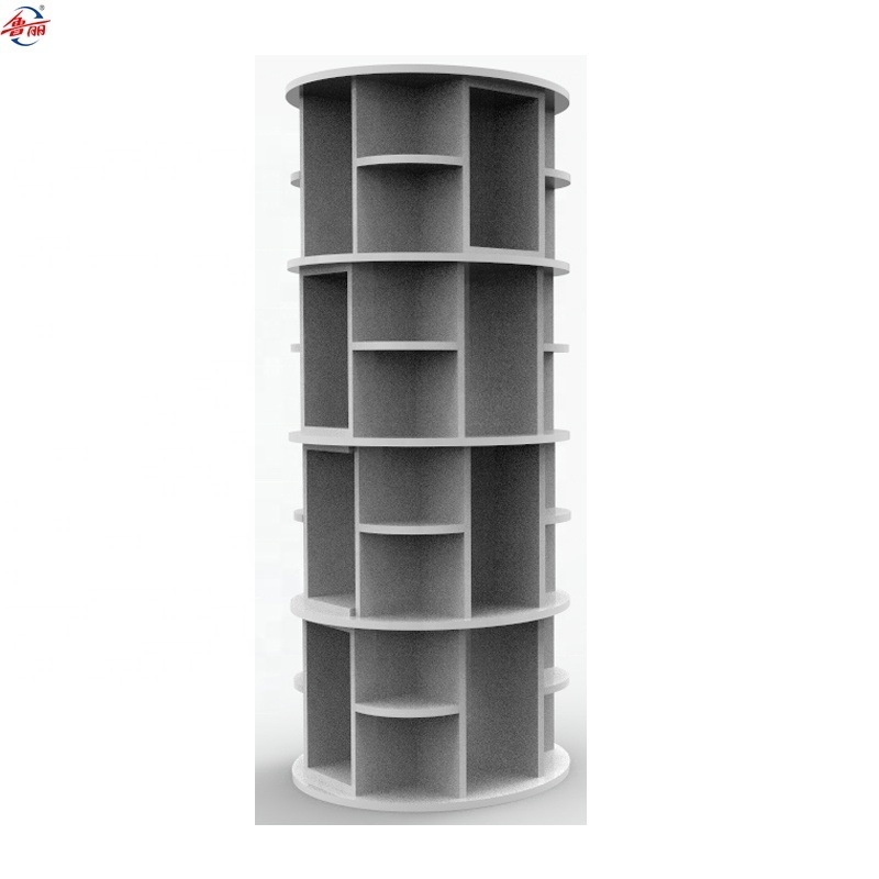 360 degree customized space saving rotating wooden cabinet shoe rack