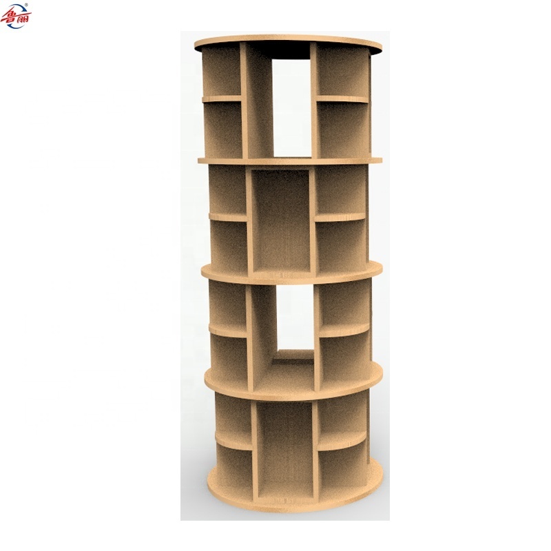 360 degree customized space saving rotating wooden cabinet shoe rack